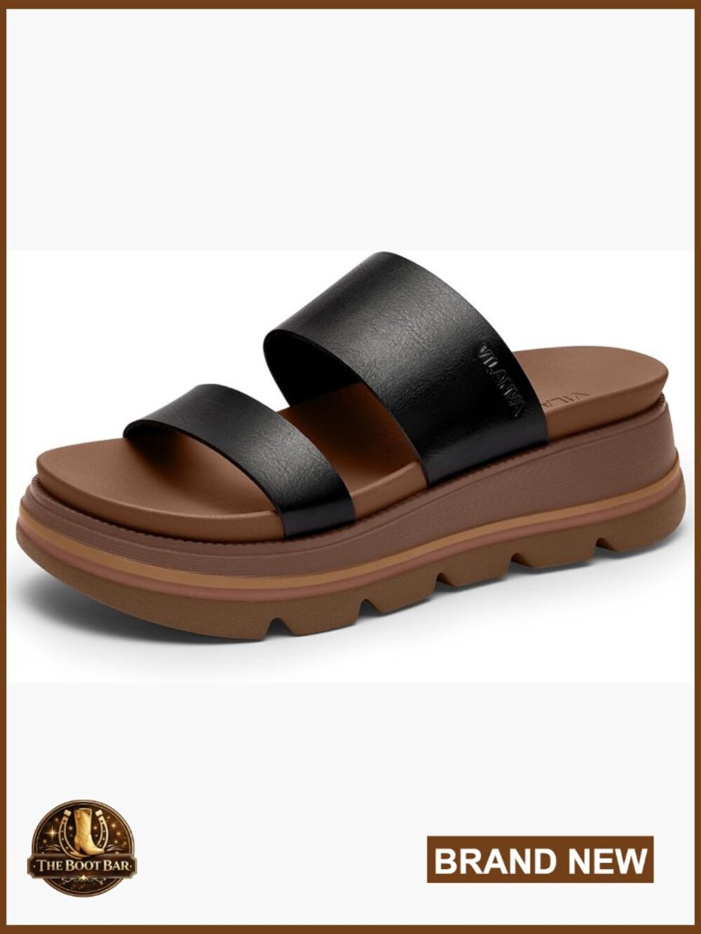Women Platform Sandals Slip On Chunky Wedges Beach Slides Comfort Arch Support